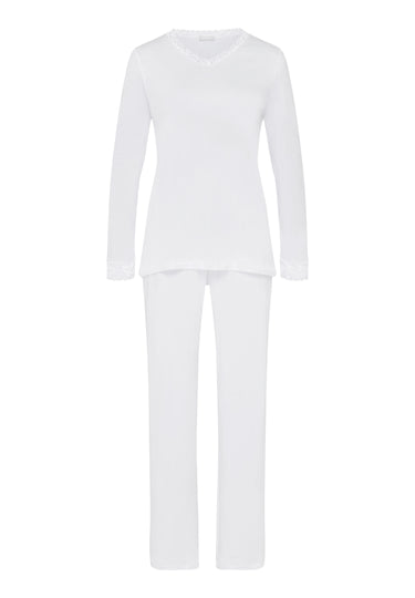 77041 Moments L/Slv Pajama - 101 White